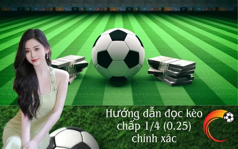 Hướng dẫn đọc kèo chấp 14 (0.25) chính xác