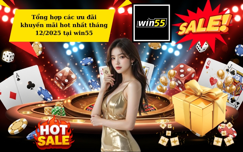 Tổng hợp các ưu đãi khuyến mãi hot nhất tháng 12/2025 tại win55